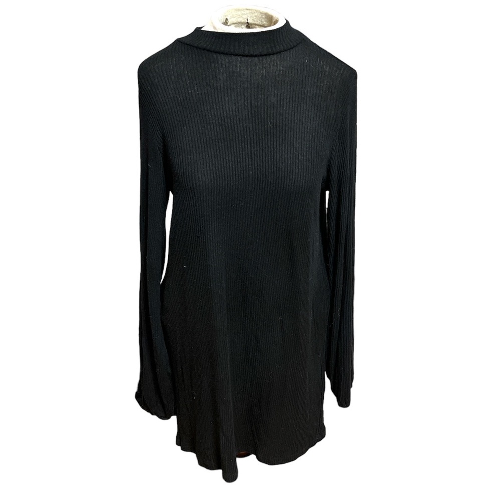 Reformation Black Longsleeve Swing Dress Size Small